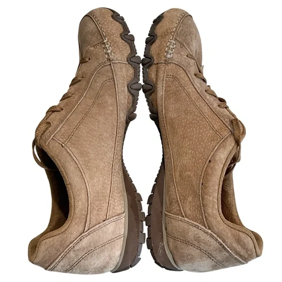 Skechers Bikers Curbed Women’s 9.5 Brown Suede Relaxed Fit Memory Foam Sneakers - Picture 6 of 13